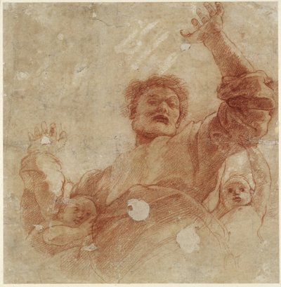 Study for a Figure of the Almighty by Raffaello Sanzio Raphael